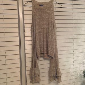 Express cut out shoulder sweater
